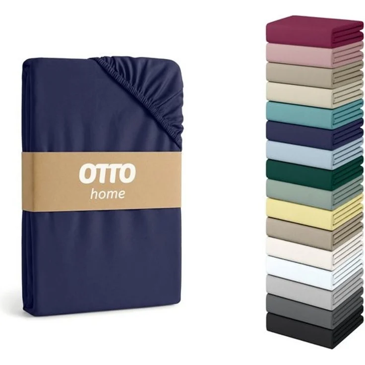 OTTO home Spannbettlaken Cremona, in PREMIUM Qualität aus 96% Baumwolle & 4% Elasthan, Single-Jersey, Gummizug: rundum, (1 Stück), Größe ab 90x200 cm, in 145g/m² sowie 180 g/m² erhältlich – Bild 4