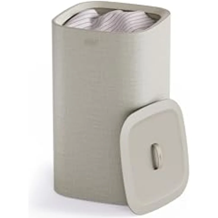 Joseph Joseph Tota One 60L ecru Großer Wäschekorb mit einem Fach – Bild 2