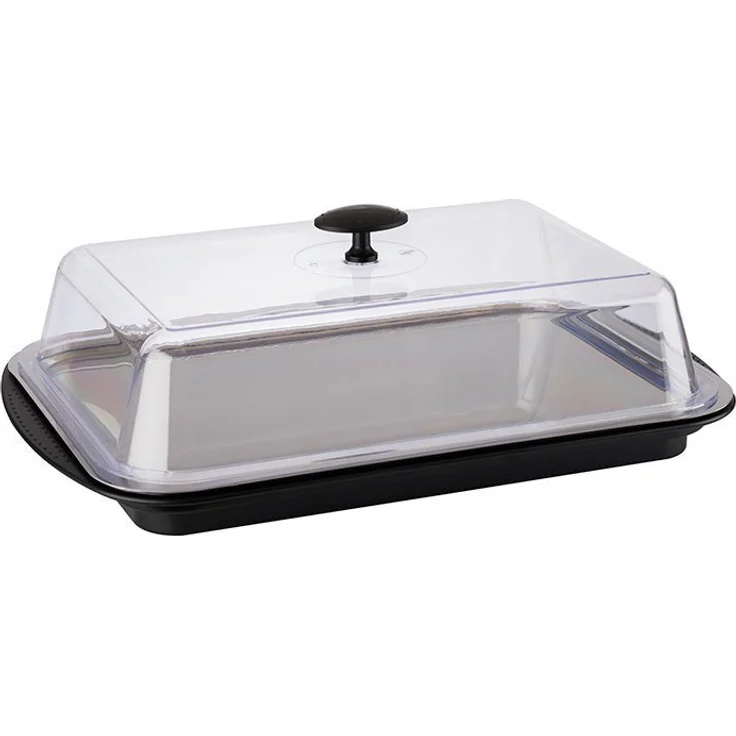 APS Buffet-Vitrine Thermo Tablett, Kunststoff, (Set, 1-tlg), mit Haube, 43x29 cm, inkl. Kühlakkus – Bild 1