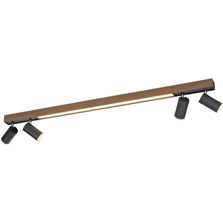 Paul Neuhaus 6121-79 PURE-LINES LED Deckenleuchte anthrazit Holz Eiche CCT