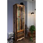 Garderobenschrank Altholz 60x40x200 mehrfarbig lackiert NATURE OF SPIRIT #109