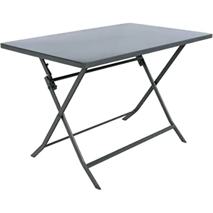 Hespéride - Rechteckiger klappbarer Gartentisch Greensboro Graphitgrau - 4 Plätze - Graphitgrau