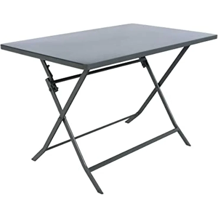 Hespéride - Rechteckiger klappbarer Gartentisch Greensboro Graphitgrau - 4 Plätze - Graphitgrau – Bild 1