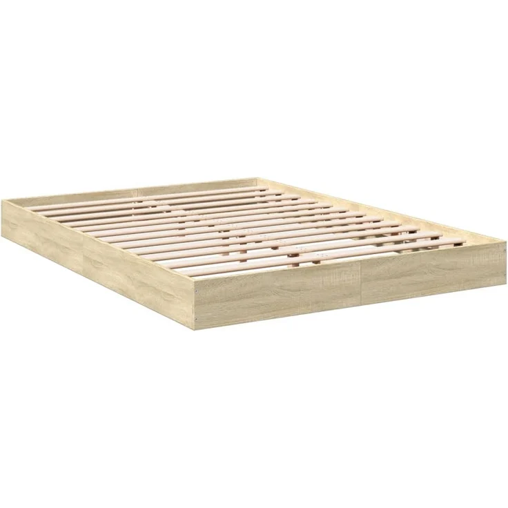 vidaXL Bettgestell ohne Matratze Sonoma-Eiche 120x200 cm Holzwerkstoff 842030 – Bild 6