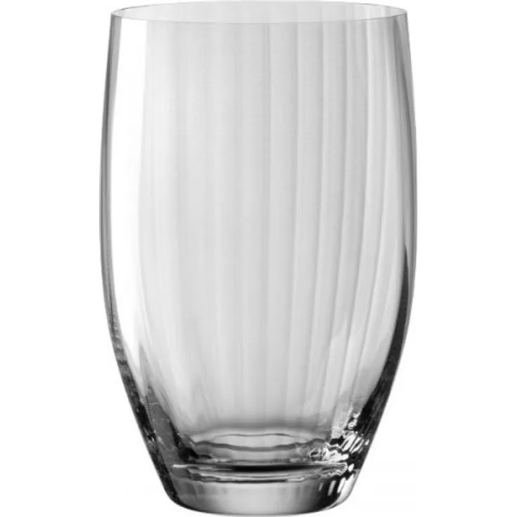 Leonardo Trinkglas Poesia, Wasserglas, Saftglas, Glas, Kristallglas, Grau, 460 ml, 022383