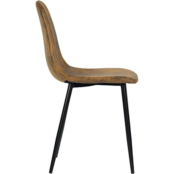 FurnitureR 4 Stühle, Tagungsräume in Schweden, braunes Stuhl, modernes Design, Material aus langlebigem Metall, für Büro oder Zuhause, Eleganz und Komfort – Bild 3