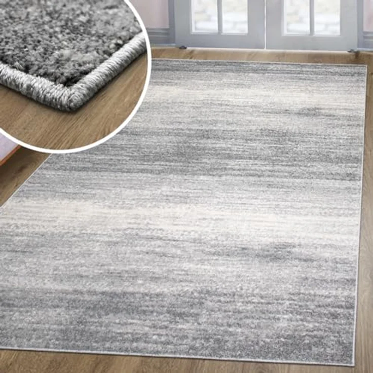 oKu-Tex Teppich Wohnzimmer, MERCUR meliert, weicher Kruzflor, langlebig, pflegeleicht, rechteckig, Höhe: 11 mm, Wohnzimmerteppich, Meliert, verschiedene Farben & Größen erhältlich – Bild 4
