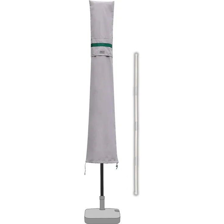 Sekey Sonnenschirm Schutzhülle mit Stab, Abdeckhauben für 350cm / 200x300 cm Gartenschirm mit Belüftungsöffnungen, Abdeckung für Marktschirm / Balkonschirm, wasserdicht – Bild 1