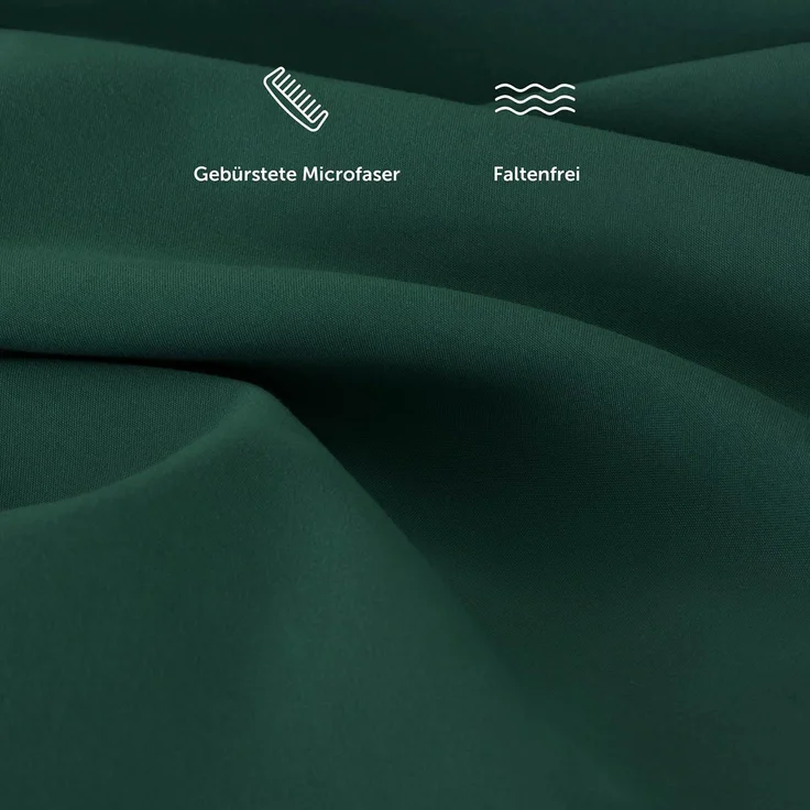 Blumtal® Spannbettlaken 140x200 cm - Bettlaken 140x200 aus Microfaser - Oekotex zertifiziertes Spannbetttuch 140x200 cm / 140x200 Spannbettlaken - Leintuch 140x200 cm - Bettspanntuch - Dunkelgrün – Bild 4