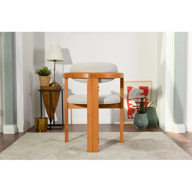 Skye Decor 'Cheri - Cream, Oak' Stuhlset (2-teilig), Creme / Eiche, 58 x 78 x 44 cm – Bild 3