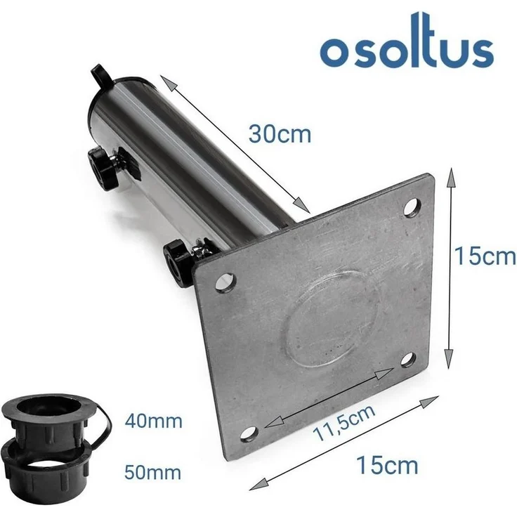 osoltus Universal Schirmrohr für Stockschirm Schirmständer Granit Platte – Bild 2