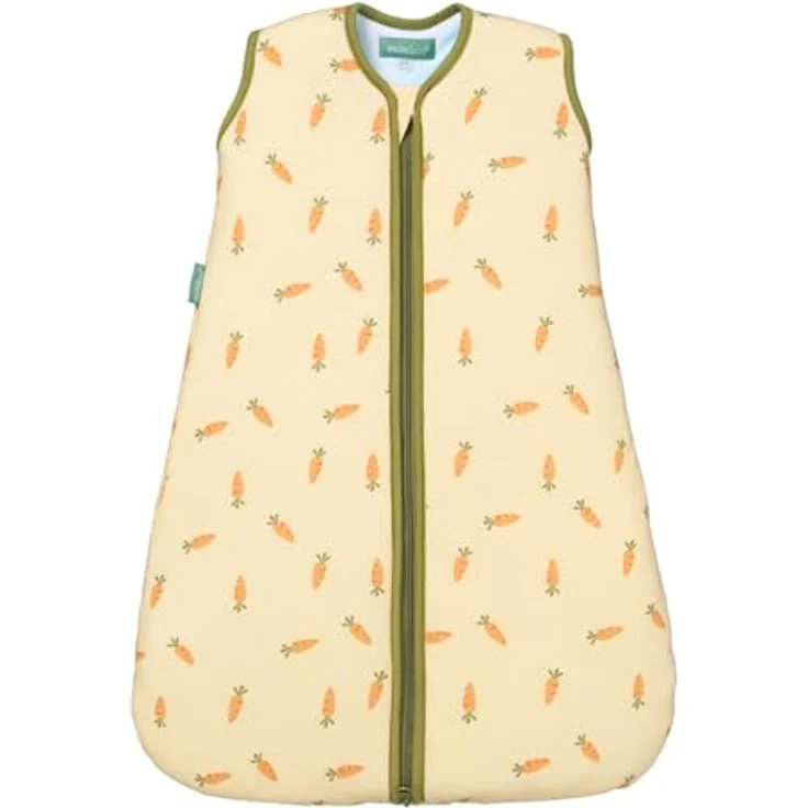 molis&co - Baby Schlafsack 2.5 TOG - Ganzjahres Schlafsack - Babyschlafsack Neugeborene - 100% Baumwolle (Oeko-TEX 100), ärmellos Winterschlafsack wattiert - Premium Qualität - Carrots (95 cm) – Bild 2