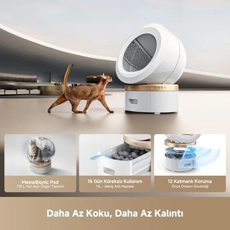 Mova MeowgicPod LR10 Prime Intelligente Katzentoilette Selbstreinigend – Bild 2