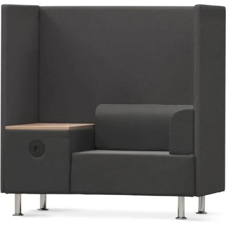 Rocada Sitzsofa Soft Einzelsitz + Tisch anthrazit