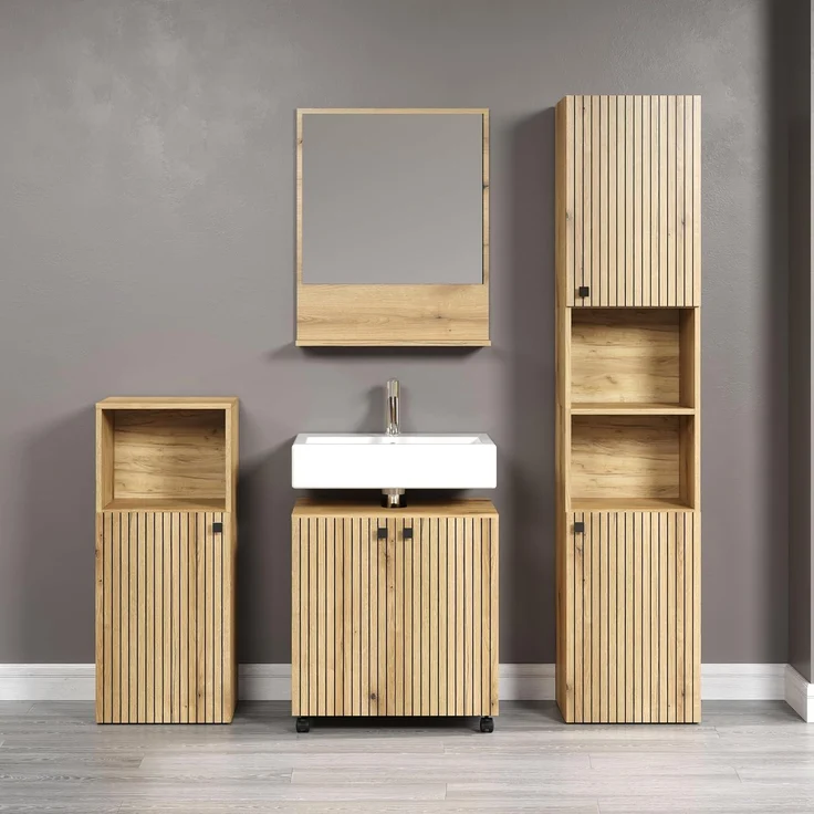 Badmöbel Set Feliz in Evoke Eiche 160 cm – Bild 5
