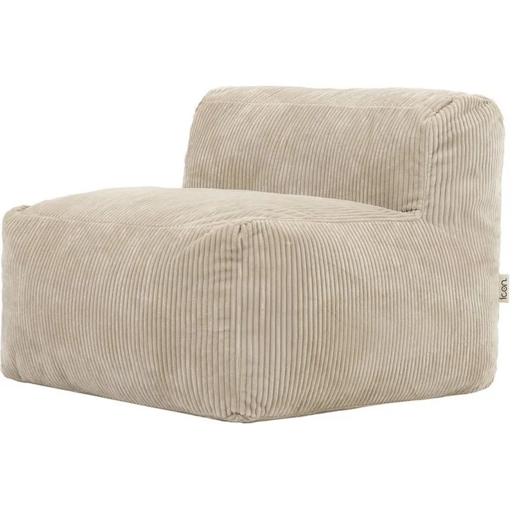 icon Sitzsack Modulares Sessel aus Cord Flauschig „Zen“, Schaumstoff Füllung, für Wohnzimmer, für Schlafzimmer – Bild 5