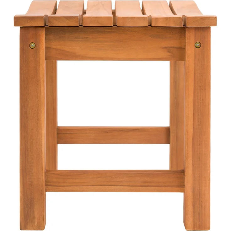 CLP Hocker Bibury Teakholz Sitzhocker Fußhocker wetterfest für Garten und Terrasse,teak – Bild 6