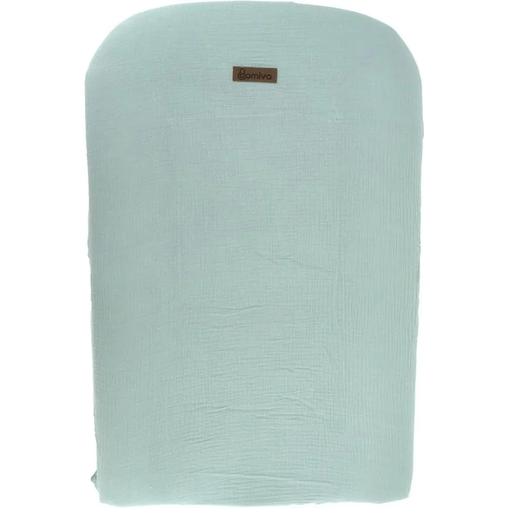 DOMIVA - Wickelauflage, 50x75 cm, Celadon aus Baumwoll-Gaze – Bild 1