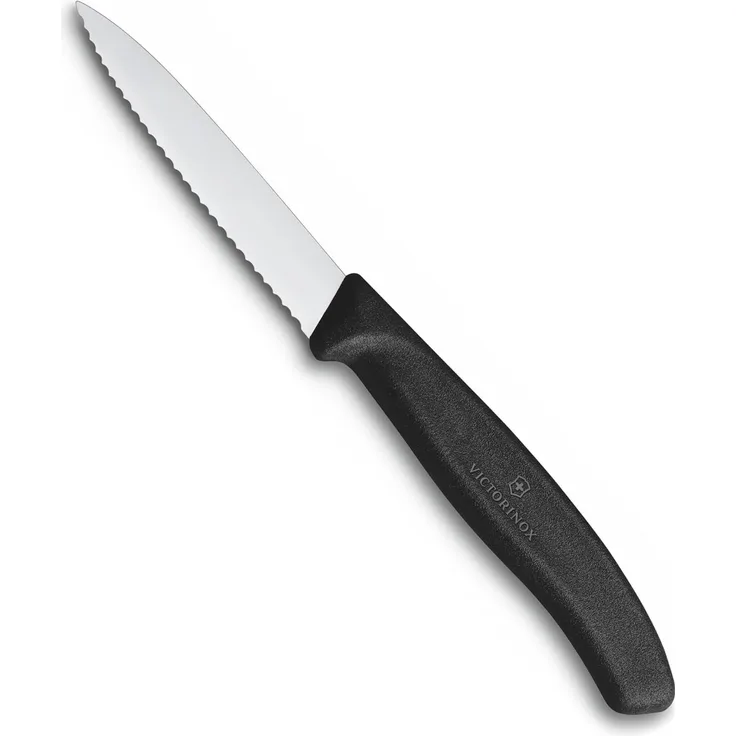 Victorinox Gemüsemesser SwissClassic Mittelspitz Well. 8 cm schwarz