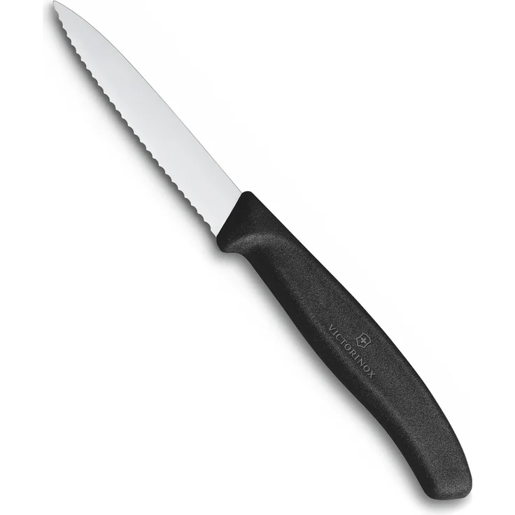 Victorinox Gemüsemesser SwissClassic Mittelspitz Well. 8 cm schwarz – Bild 1