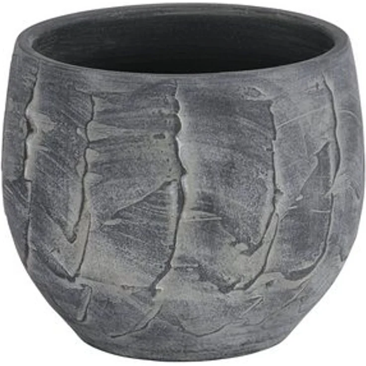 Dehner Übertopf Alessio, aus hochwertiger Keramik, bauchige Form – Bild 4