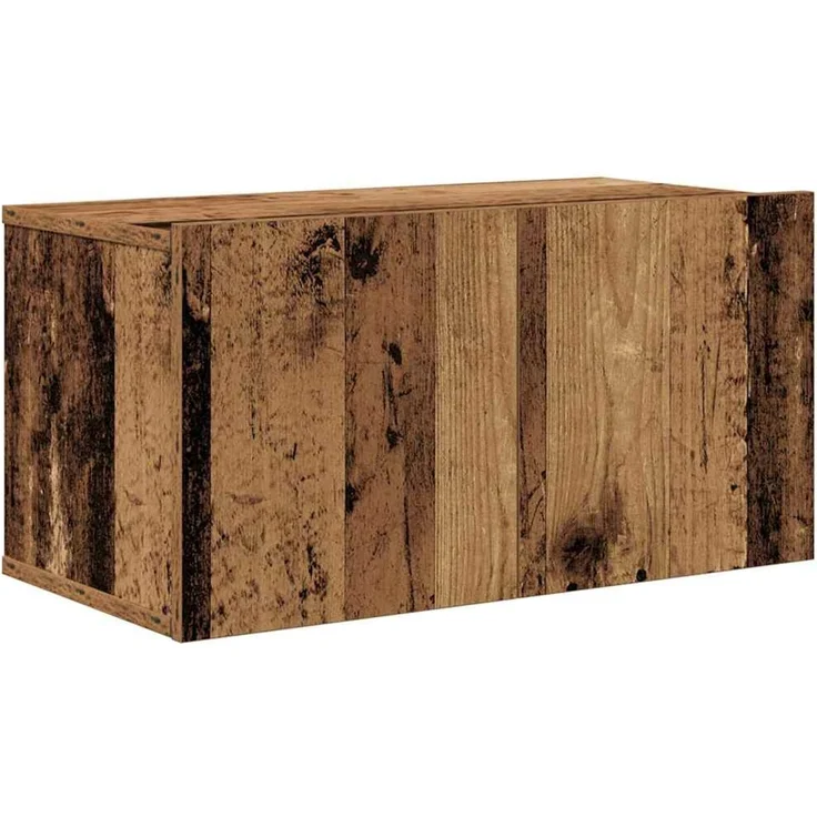 vidaXL TV-Schrankset Wandmontiert 4 pcs Altholz Holzwerkstoff 3393393 – Bild 4