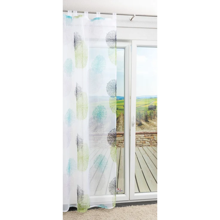 Lysel - Schlaufenschal Chip #1W in den Maßen (B x H): 140cm x 245cm in Grün-Blau/grün – Bild 3