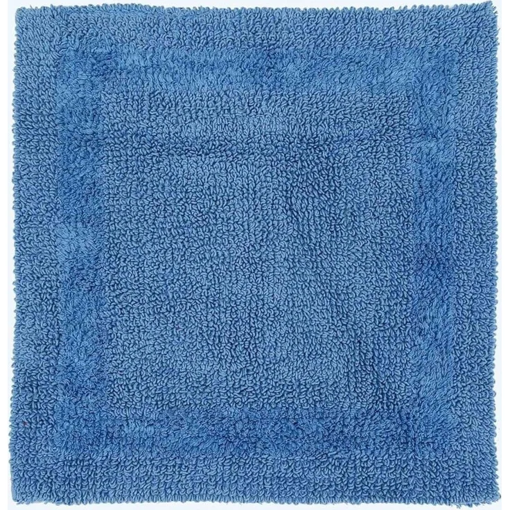 Homescapes Badematte Duschvorleger blau 50x50 cm aus 100% Baumwolle, Höhe 20 mm, 50 x 50 cm – Bild 5