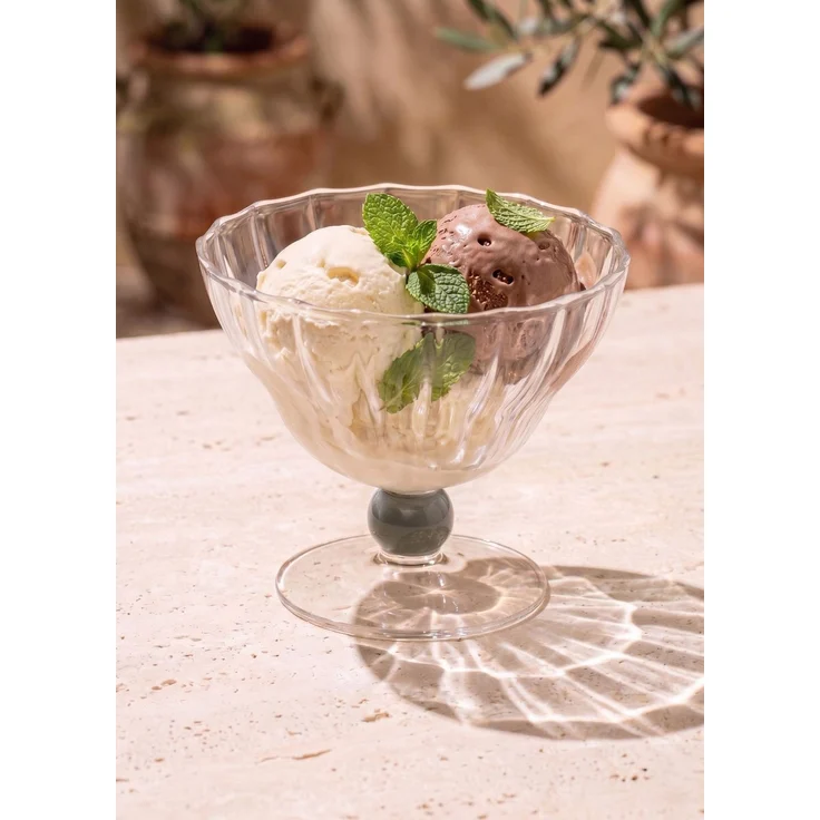 Hermia Concept 'BRD0150 - 4'lü' Eisbecher-Set (4-teilig), Silber, 10 x 10 x 9 cm, 240 ml – Bild 1