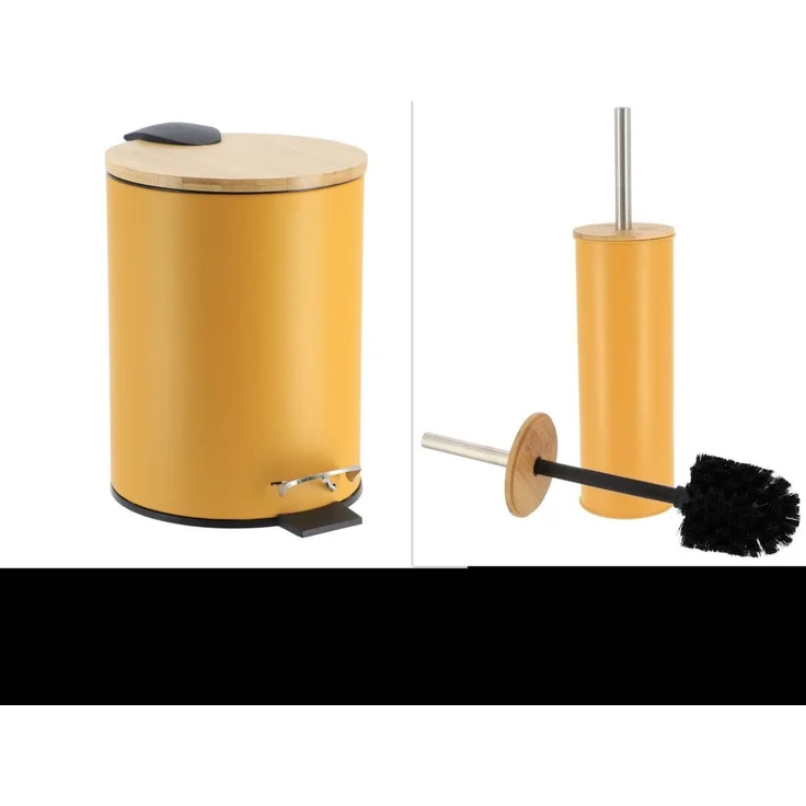 LikeKa Badaccessoire-Set 2 teilig Toilettenbürste und Kosmetikeimer matt mit Absenkautomatik – Bild 2