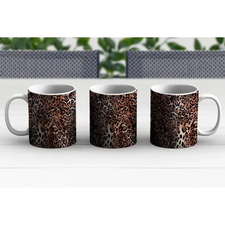 MuchoWow Tasse Tiermuster - Leopard - Design - Luxus, 1-tlg, Keramik, Kaffeetassen, Teetasse, Becher, Kaffeebecher, Geschenk – Bild 4