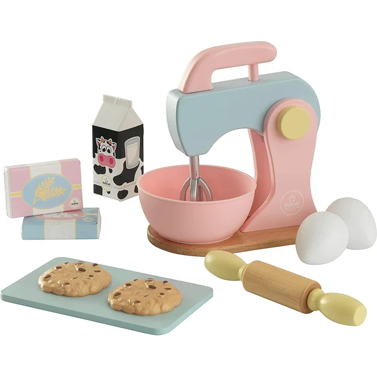 KidKraft 63371 Backspielset Spielzeug-Set zum Kochen und Backen, Pastellfarben