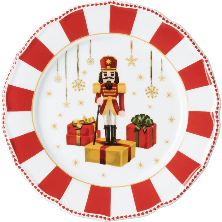Hutschenreuther Teller flach 22 cm Christmas Love red