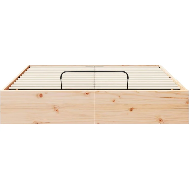 vidaXL Ottoman Bettgestell mit Stauraum Natur 120x190 cm 3418774 – Bild 5