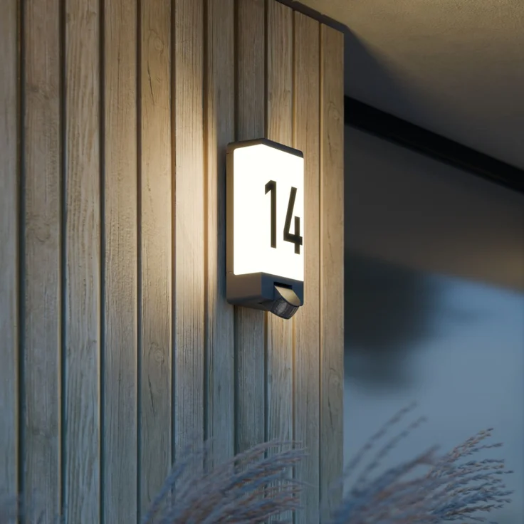 Steinel Außenleuchte L 14 S anthrazit, 180°-Bewegungsmelder, max. 10 m Reichweite, E27 max. 15 W, IP44 – Bild 3