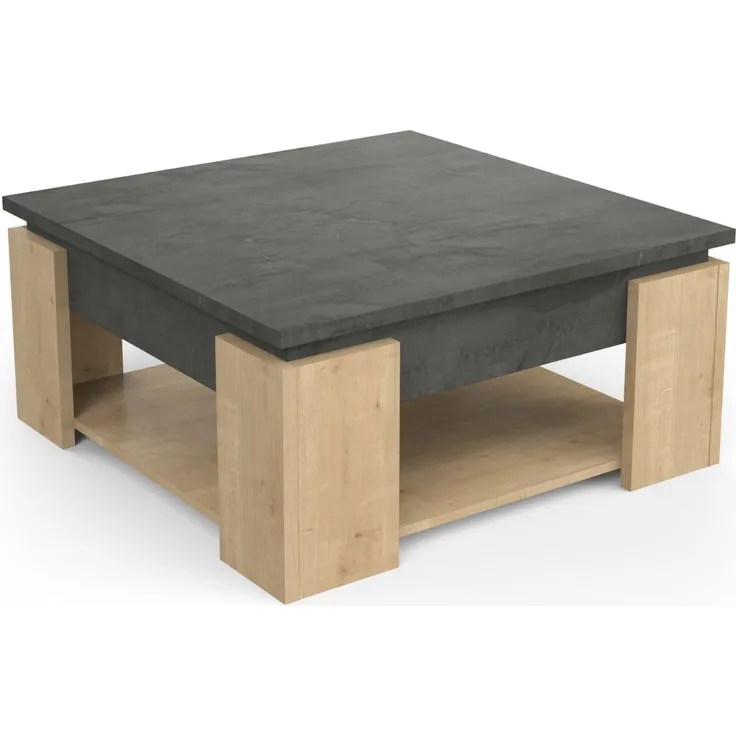 Calicosy Couchtisch L80 cm - AUSTIN - Helles Holz
