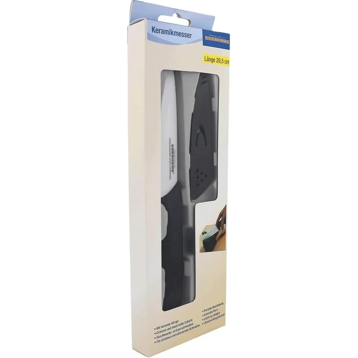 EUROHOME Allzweckmesser Messer aus Keramik mit Schutzhülle für einen präzisen Schnitt, Keramikmesser mit ergonomischem Griff - Kochmesser – Bild 6