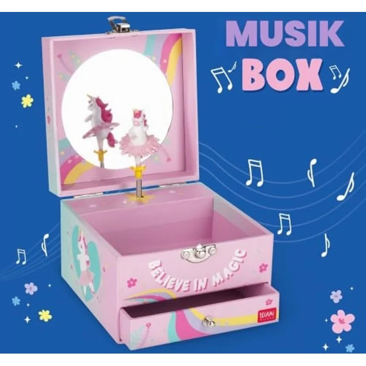 Legami Schmuckkasten Mit Spieluhr Music Box Unicorn – Bild 2
