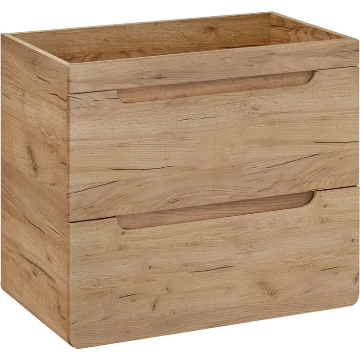 Badmöbel Komplett Set mit 141 cm Doppel-Waschtisch LUTON-56-CRAFT, Wotan Eiche Nb, B/H/T ca. 240/200/46 cm – Bild 4