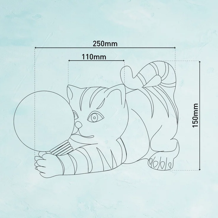 Solarleuchte Garten Katze Tier LED Solarlampe Außen Außenleuchte Solar 5265503 – Bild 7