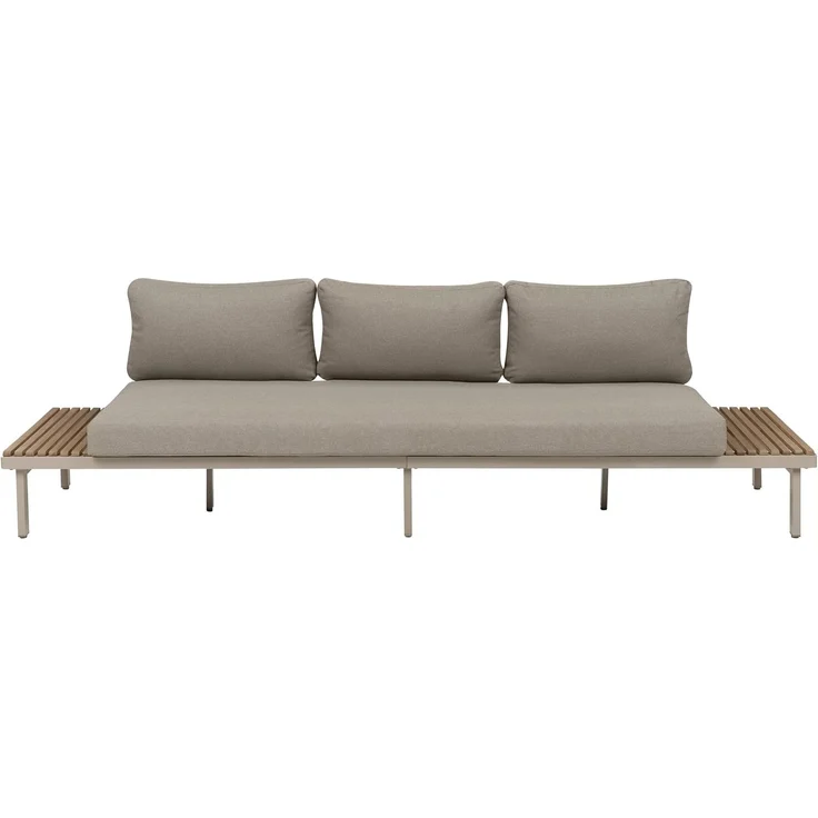 Gartensofa 3-Sitzer FIVIZZANO Akazienholz Beige – Bild 1