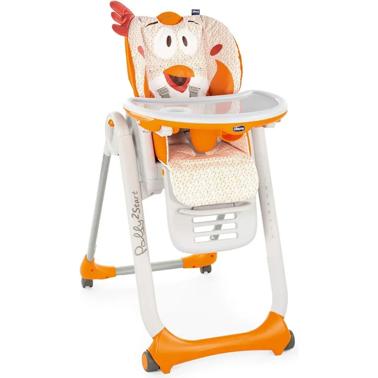 Chicco 'Fancy Chicken' Hochstuhl Polly 2 Start orange