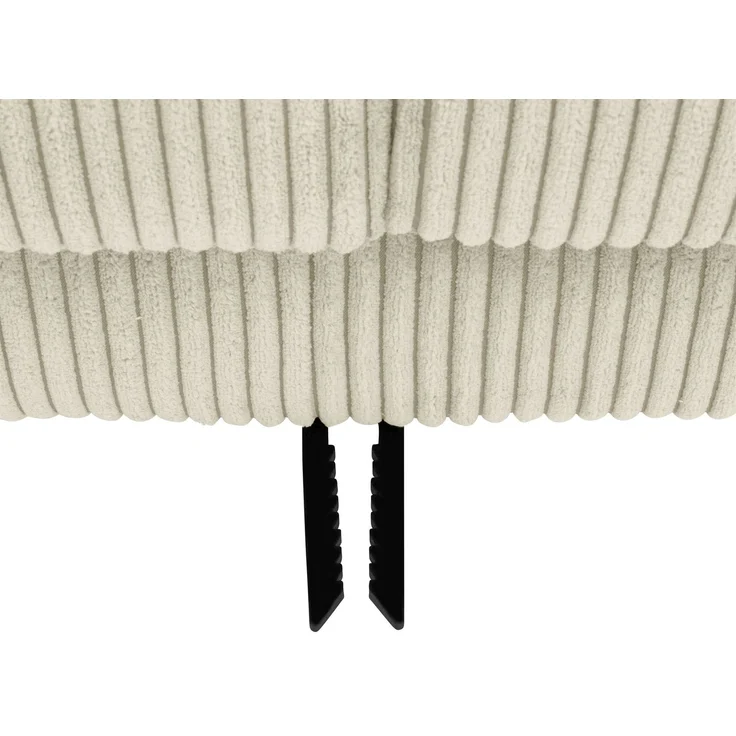 Sofa mit Longchair rechts Kaylynn Cordstoff creme – Bild 5