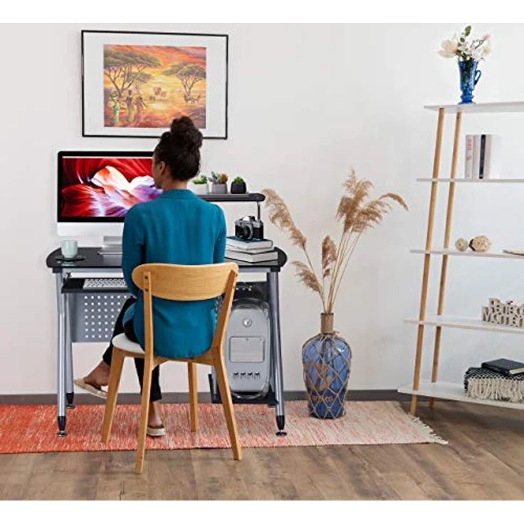 Moderner Computertisch mit Glasplatte – Bild 3