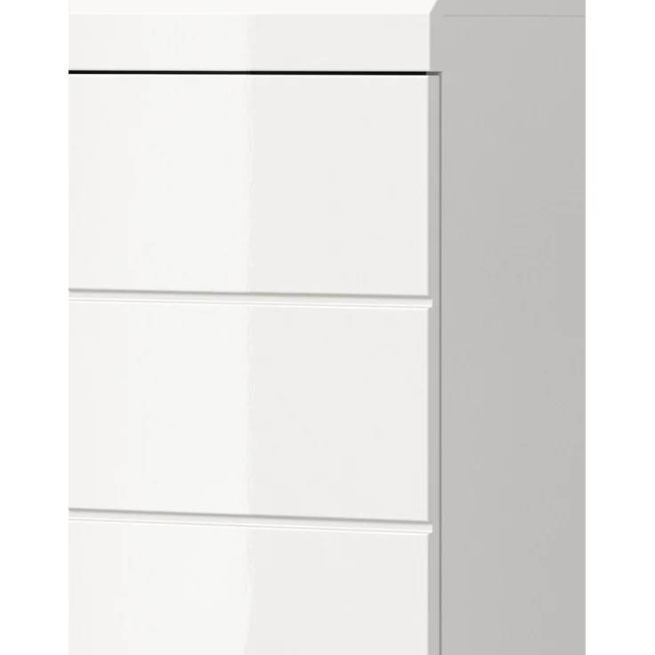 Badezimmer Hochschrank Shawn in weiß Hochglanz 74 x 191 cm – Bild 3
