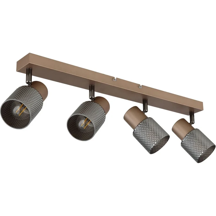 GLOBO LIGHTING Deckenstrahler SATELLA, ohne Leuchtmittel, Deckenspot/kaffeefarben/Kristalleffekt/Flur/Wohnzimmer – Bild 2