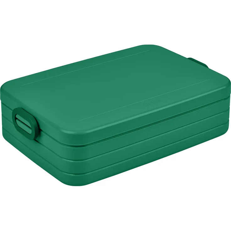 Mepal - Lunchbox Take a Break Large - Brotdose To Go - Für 4 Sandwiches oder 8 Brotscheiben - Meal Prep Box - Essensbox mit Unterteilung - Spülmaschinenfest - 1500 ml - Vivid Green