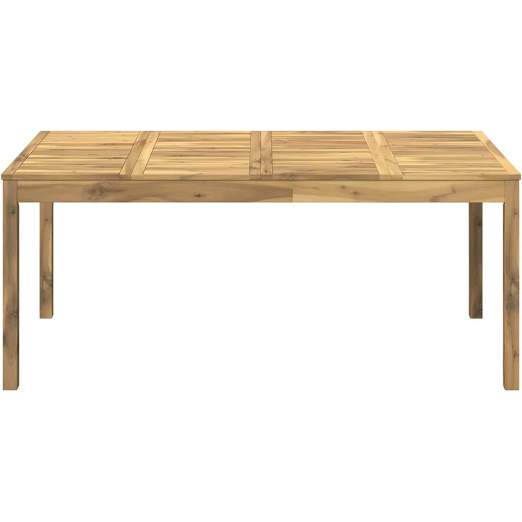 vidaXL Gartentisch LAREN Weiß gewaschen 180 x 88,5 x 75 cm 901716 – Bild 3