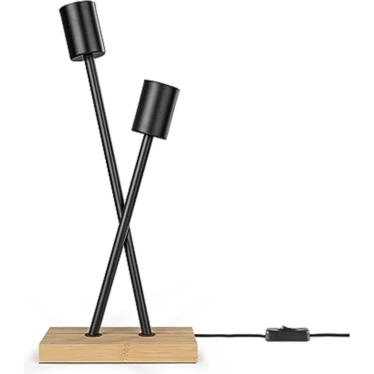 Paco Home Tischleuchte IKS, ohne Leuchtmittel, Stehlampe LED Lampe Wohnzimmer Vintage Retro Industrial Design E27 – Bild 1