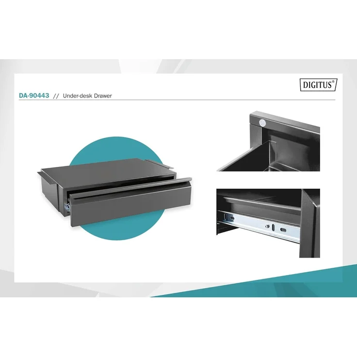 DIGITUS Schreibtisch Unterbau-Schublade – Bild 4